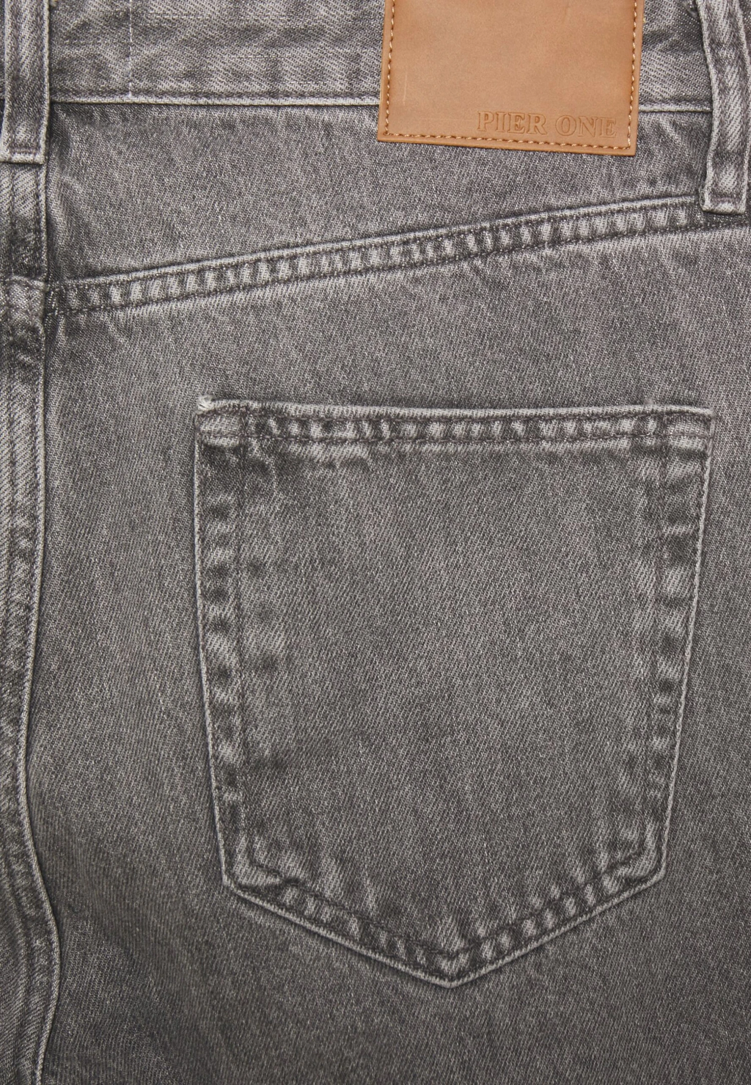 Pier One Mid Raise Straight Fit - Jeans Relaxed Fit - Grey Denim 7 Pier One Mid Raise Straight Fit - Jeans Relaxed Fit - Grey Denim - Bilde 5