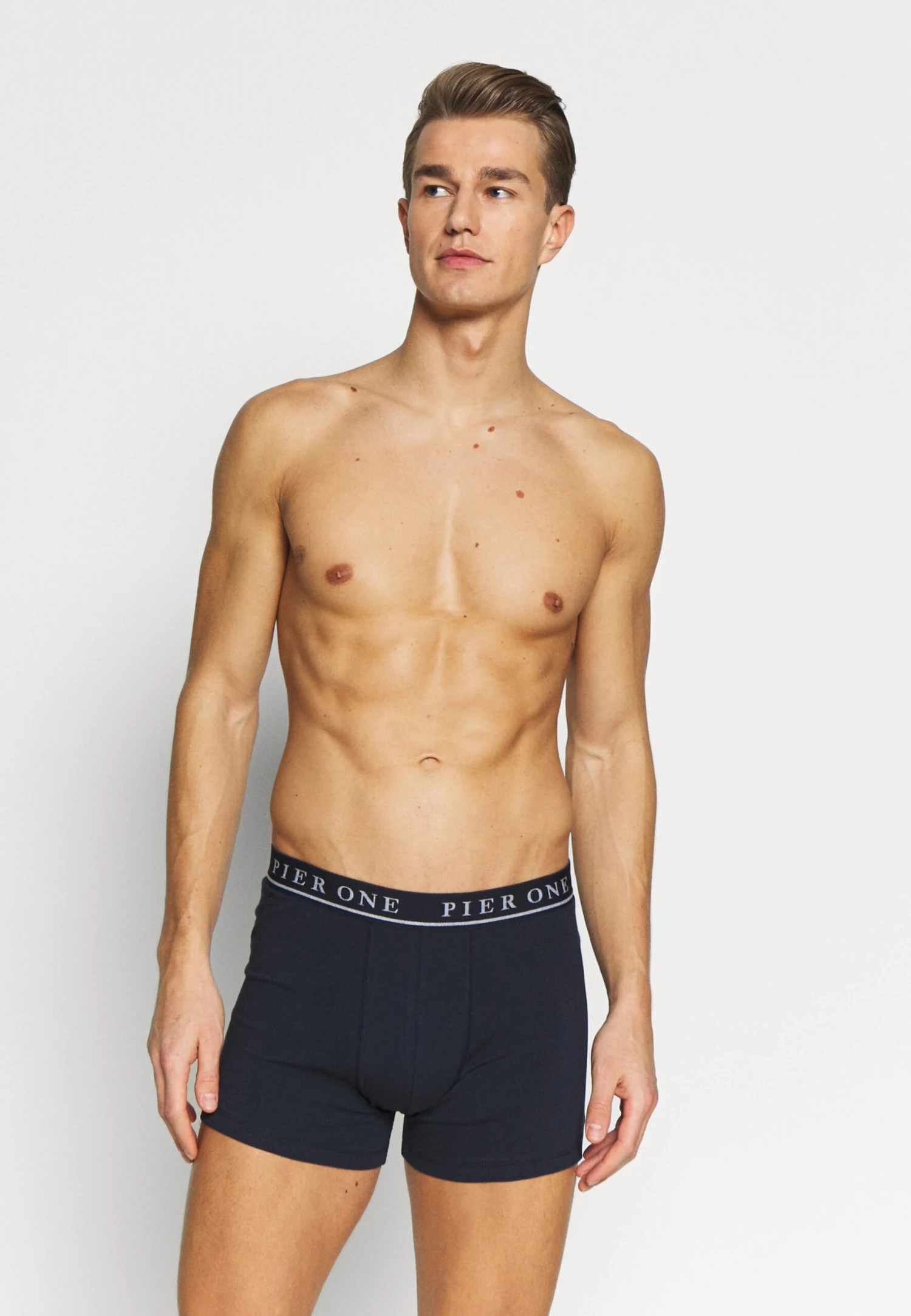 Pier One 5 Pack - Underbukse - Dark Blue/Mottled Grey 4 Pier One 5 Pack - Underbukse - Dark Blue/Mottled Grey - Bilde 2