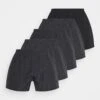 Pier One 5 Pack - Boxershorts - Black/Dark Grey -Moderne Klaer 329cacf728544decb2262cf4c83f209d