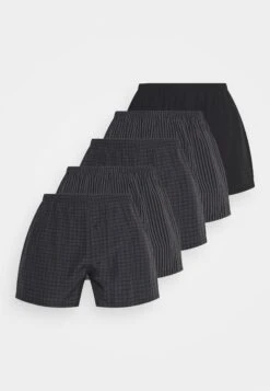 Pier One 5 Pack - Boxershorts - Black/Dark Grey