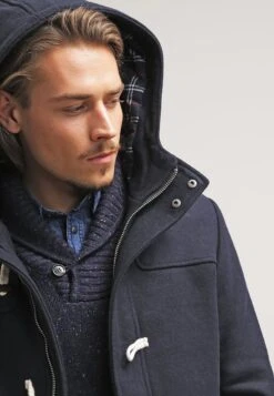 Pier One Kort Kåpe / Frakk - Navy -Moderne Klaer 39fc34304bfd4cb98c88dbc8fb72bf47