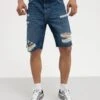 Pier One Jeansshorts - Dark Blue Denim -Moderne Klaer 4339318a9d5945b59f53f364edca03d2