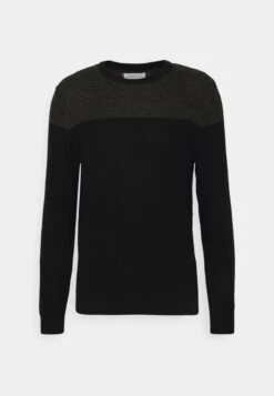 Pier One Strikkegenser - Green/Black -Moderne Klaer 603813e95f9144b993167e41c9e565d2