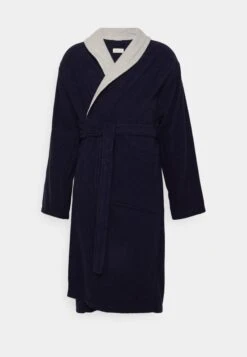 Pier One Shawl Towel Bathrobe - Badekåpe -Dark Blue -Moderne Klaer 67f610d064e84b5daaa9a12f82d45b4b