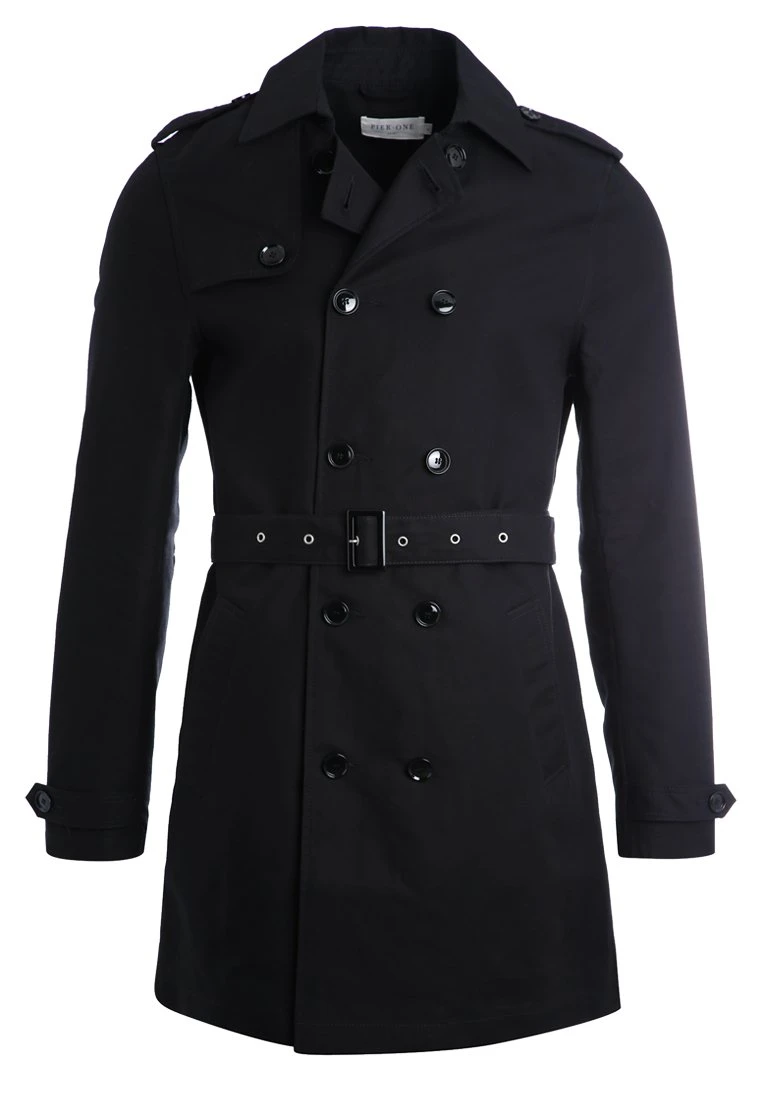Pier One Trenchcoat - Black 8 Pier One Trenchcoat - Black - Bilde 6