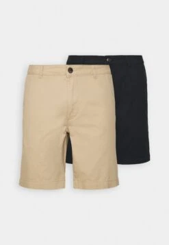 Pier One 2 Pack - Shorts - Tan/Black -Moderne Klaer 6d9aaab23c01455689a1f97d308c1dcf