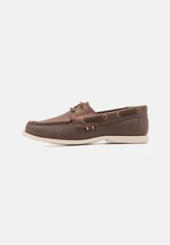 Pier One Leather Unisex - Båtsko - Brown