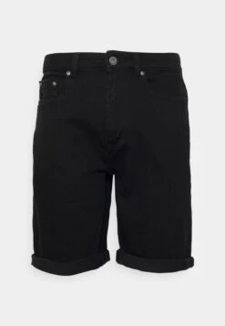 Pier One Jeansshorts - Black Denim