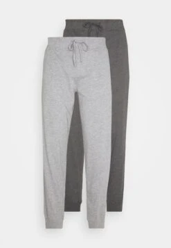 Pier One 2 Pack - Pyjamasbukse - Mottled Dark Grey/Mottled Grey -Moderne Klaer 7438e3af94d84f41a7e5cef68ab55737