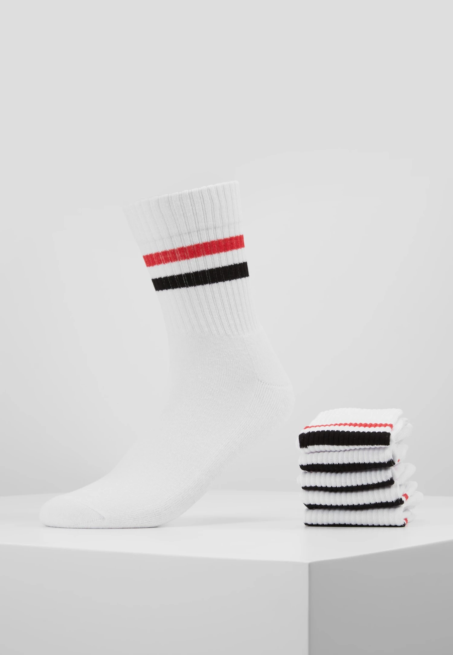 Pier One 5 Pack - Sokker - White/Red/Black 3 Pier One 5 Pack - Sokker - White/Red/Black