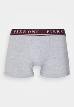 Pier One 5 Pack - Underbukse - Bordeaux/Mottled Grey -Moderne Klaer 8798162d0ce745f0998190a914ff7dd6