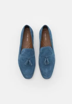 Pier One Leather - Slippers - Blue -Moderne Klaer 88169eccd947430599894098376803be