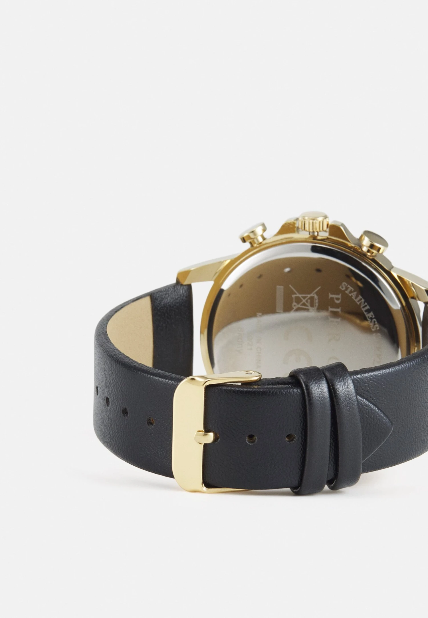 Pier One Unisex - Kronografklokke - Black/Gold-Coloured 4 Pier One Unisex - Kronografklokke - Black/Gold-Coloured - Bilde 2