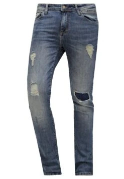Pier One Jeans Slim Fit - Destroyed Denim -Moderne Klaer 9b48a2cef68b49b89f96b8c7c1be13de