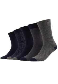 Pier One 5 Pack - Sokker - Dark Blue/Mottled Grey