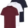 Pier One 3 Pack - T-Shirts - White/Dark Blue/Red 2 Pier One 3 Pack - T-Shirts - White/Dark Blue/Red -Moderne Klaer b22996cf8ea74e22b29cab897962d0ba