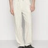 Pier One Drawcord Trousers Linen Blend - Bukse - Off-White -Moderne Klaer b95eb718ba79473385a4a0d44aaaf9c3