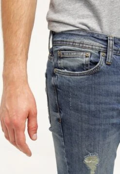 Pier One Jeans Slim Fit - Destroyed Denim -Moderne Klaer c9b59730ea4f416589e15619434ec350