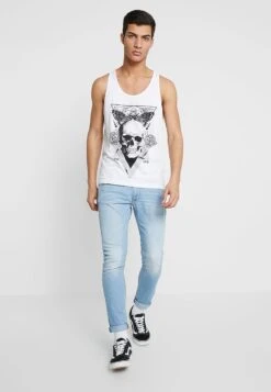 Pier One Skinny Fit - Jeans Skinny Fit - Bleached Denim -Moderne Klaer dccf3ea1ffc04b5da53ab80be41ae855