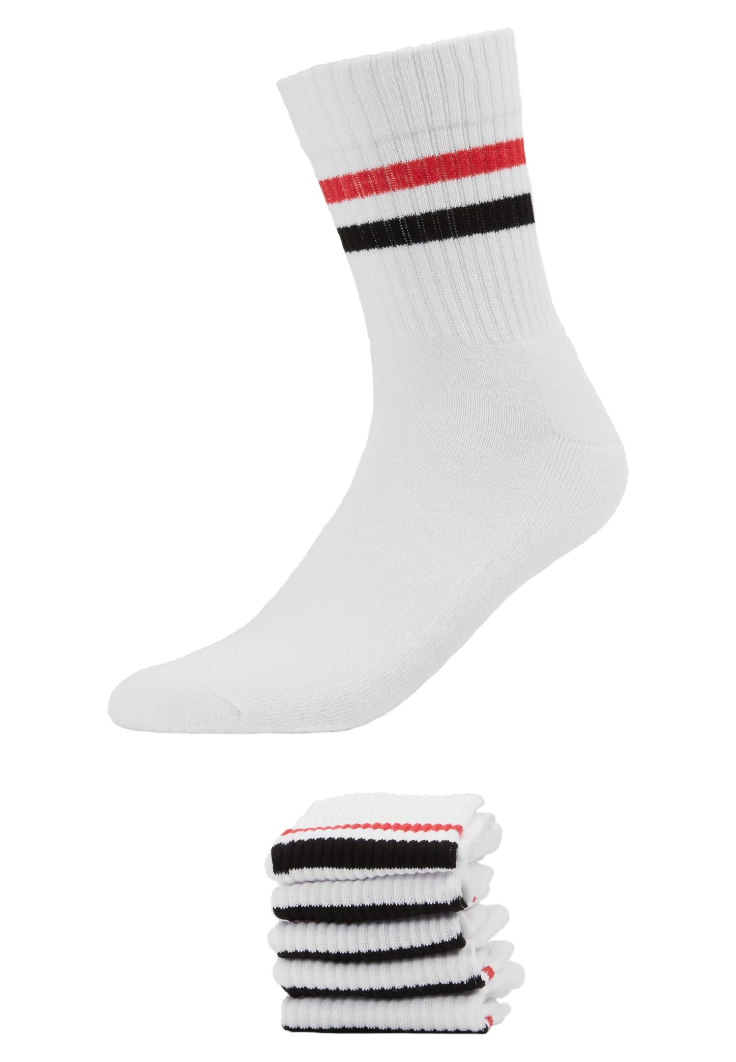 Pier One 5 Pack - Sokker - White/Red/Black 4 Pier One 5 Pack - Sokker - White/Red/Black - Bilde 2