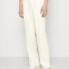 Pier One Drawcord Trousers Linen Blend - Bukse - White -Moderne Klaer f44a7ee53dcc4449912a9bbf05c1e3fe
