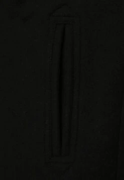 Pier One Kort Kåpe / Frakk - Black -Moderne Klaer f98ad9164e9e43bd97fdd8c0b6de9848