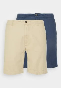 Pier One 2 Pack - Shorts -Dark Blue/Tan -Moderne Klaer f9a892a3b0b34fe9815664d9ef698d9f