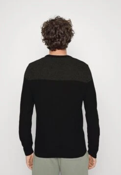 Pier One Strikkegenser - Green/Black -Moderne Klaer fa38a61f07f247a0b7893314c7d357aa