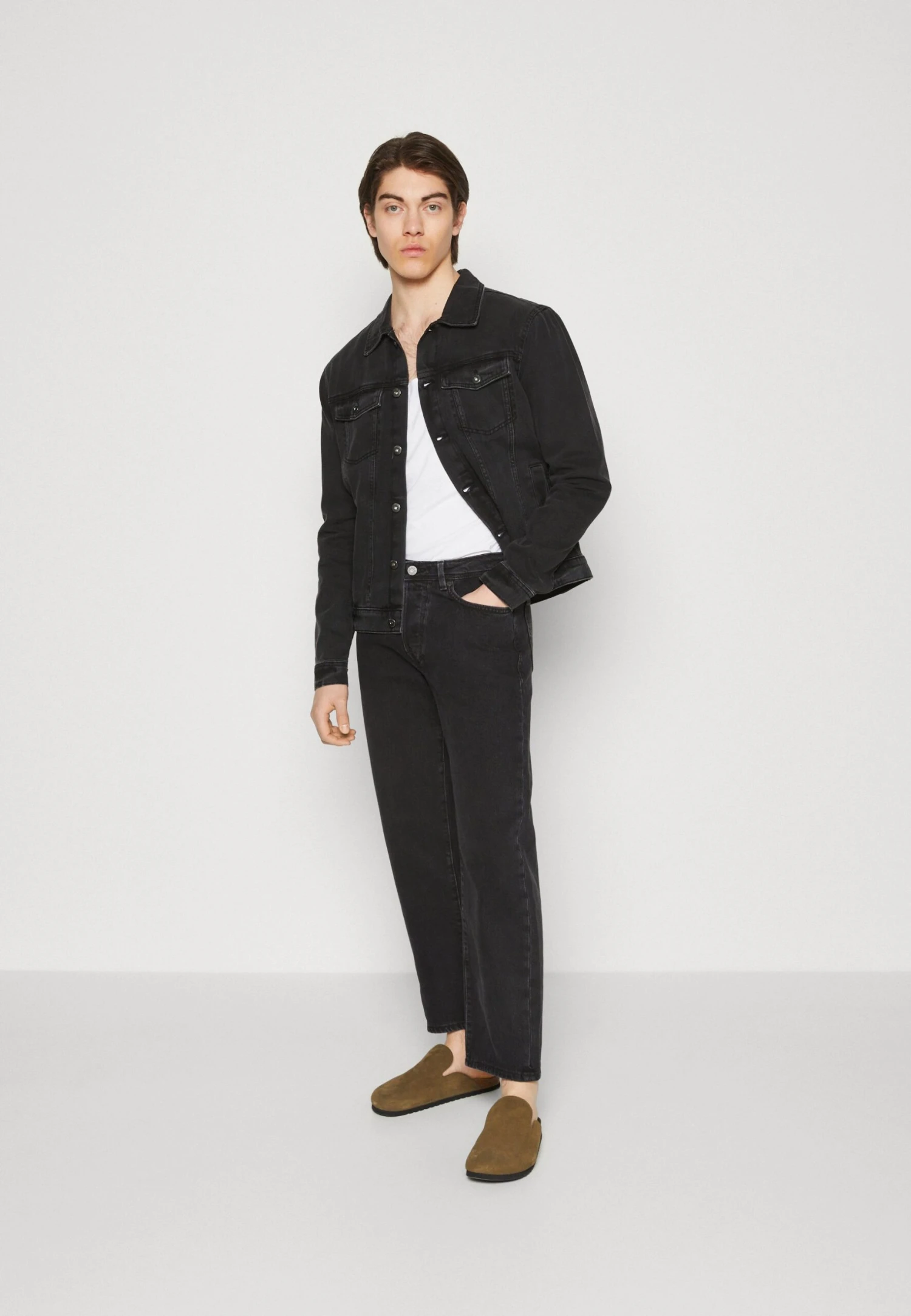 Pier One Jeansjakke - Black 4 Pier One Jeansjakke - Black - Bilde 2