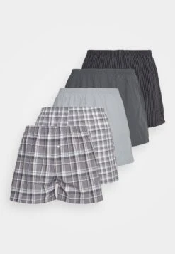 Pier One 5 Pack - Boxershorts - Black/Grey/White